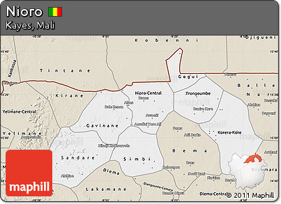 Classic Style Map of Nioro