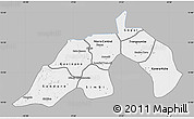 Gray Map of Nioro, single color outside