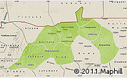 Physical Map of Nioro, shaded relief outside