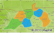 Political Map of Nioro, physical outside