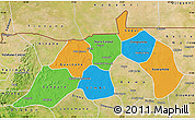 Political Map of Nioro, satellite outside