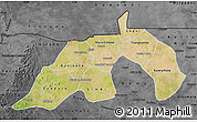Satellite Map of Nioro, darken, desaturated