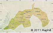 Satellite Map of Nioro, lighten