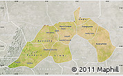 Satellite Map of Nioro, lighten, semi-desaturated