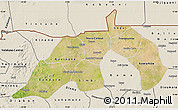 Satellite Map of Nioro, shaded relief outside