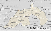 Shaded Relief Map of Nioro, desaturated