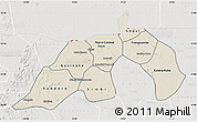 Shaded Relief Map of Nioro, lighten, semi-desaturated