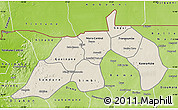 Shaded Relief Map of Nioro, physical outside