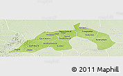 Physical Panoramic Map of Nioro, lighten