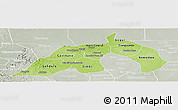 Physical Panoramic Map of Nioro, lighten, semi-desaturated