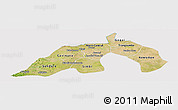 Satellite Panoramic Map of Nioro, cropped outside