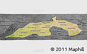 Satellite Panoramic Map of Nioro, darken, desaturated