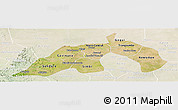 Satellite Panoramic Map of Nioro, lighten