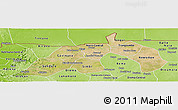Satellite Panoramic Map of Nioro, physical outside