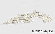 Shaded Relief Panoramic Map of Nioro, cropped outside