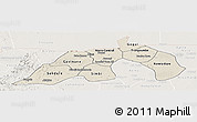 Shaded Relief Panoramic Map of Nioro, lighten