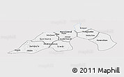 Silver Style Panoramic Map of Nioro, single color outside