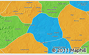 Political 3D Map of Simbi