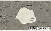 Shaded Relief 3D Map of Simbi, darken