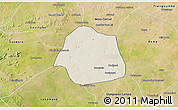 Shaded Relief 3D Map of Simbi, satellite outside