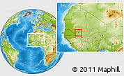 Physical Location Map of Simbi, within the entire country