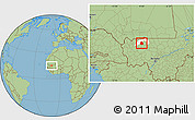 Savanna Style Location Map of Simbi, highlighted parent region