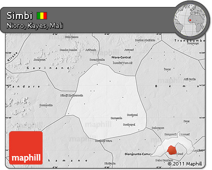 Silver Style Map of Simbi
