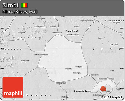 Silver Style Map of Simbi