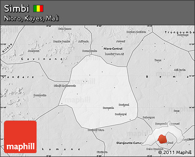 Silver Style Map of Simbi