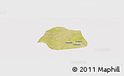 Satellite Panoramic Map of Simbi, cropped outside