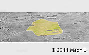 Satellite Panoramic Map of Simbi, desaturated