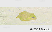 Satellite Panoramic Map of Simbi, lighten