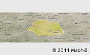 Satellite Panoramic Map of Simbi, semi-desaturated