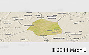 Satellite Panoramic Map of Simbi, shaded relief outside
