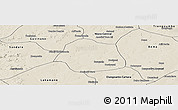 Shaded Relief Panoramic Map of Simbi