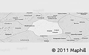 Silver Style Panoramic Map of Simbi