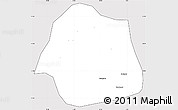 Silver Style Simple Map of Simbi, cropped outside