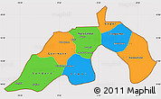 Political Simple Map of Nioro, cropped outside