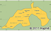 Savanna Style Simple Map of Nioro, cropped outside