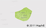Physical 3D Map of Trongoumbe, cropped outside