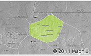 Physical 3D Map of Trongoumbe, desaturated