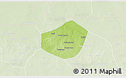 Physical 3D Map of Trongoumbe, lighten