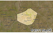 Satellite 3D Map of Trongoumbe, darken