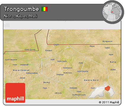 Satellite 3D Map of Trongoumbe