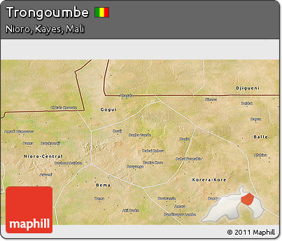 Satellite 3D Map of Trongoumbe