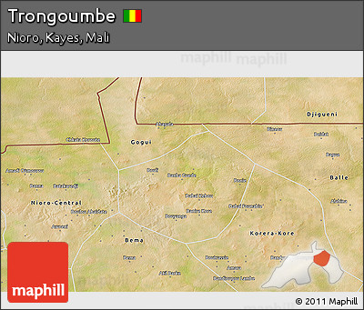Satellite 3D Map of Trongoumbe