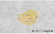 Satellite 3D Map of Trongoumbe, lighten, desaturated