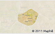 Satellite 3D Map of Trongoumbe, lighten
