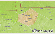 Satellite 3D Map of Trongoumbe, physical outside