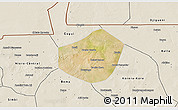 Satellite 3D Map of Trongoumbe, shaded relief outside